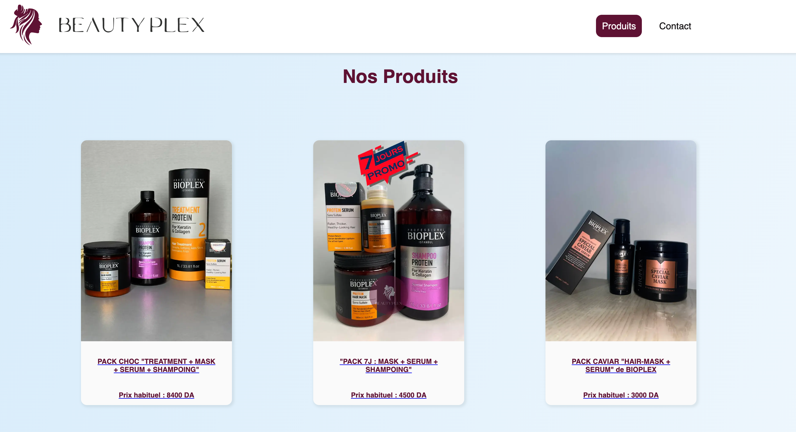 Beauty Plex E-Commerce Mockup